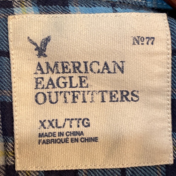 American Eagle - Men’s plaid shirt. Size XXL - Picture 3 of 9